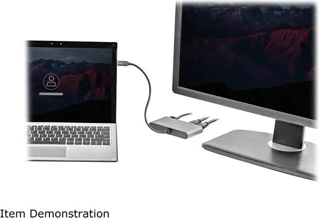 Alt view image 6 of 7 - Thunderbolt 3 Mini Dock - Portable Dual Monitor w/HDMI 4K 60Hz - 2X USB-A Hub (3.2/2.0), GbE - 28cm Cable - TB3 Multiport Adapter - Mac/Windows - Upgraded Version of TB3DKM2HD (TB3DKMHDL)