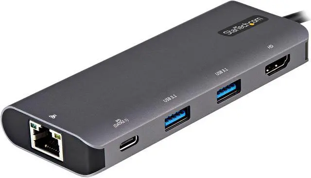 Alt view image 2 of 5 - StarTech.com DKT31CHPDL USB C Multiport Adapter - 10Gbps USB Type-C Mini Dock with 4K 30Hz HDMI - 100W Power Delivery Passthrough - 3-Port USB Hub, GbE - USB 3.1/3.2 Gen 2 Laptop Dock - 10" Cable (DKT31CHPDL)