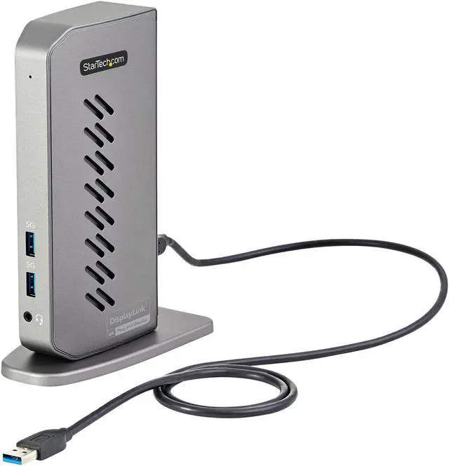 Alt view image 8 of 10 - StarTech.com DK30A2DHU USB-C USB-A Dock - Hybrid Universal USB 3.0 Docking Station for USB-C or USB-A Laptop - Dual Monitor 4K 60Hz HDMI/DisplayPort - 6x USB-A, GbE - USB 3.1/3.2 Gen 1 - Windows/Mac (DK30A2DHU)