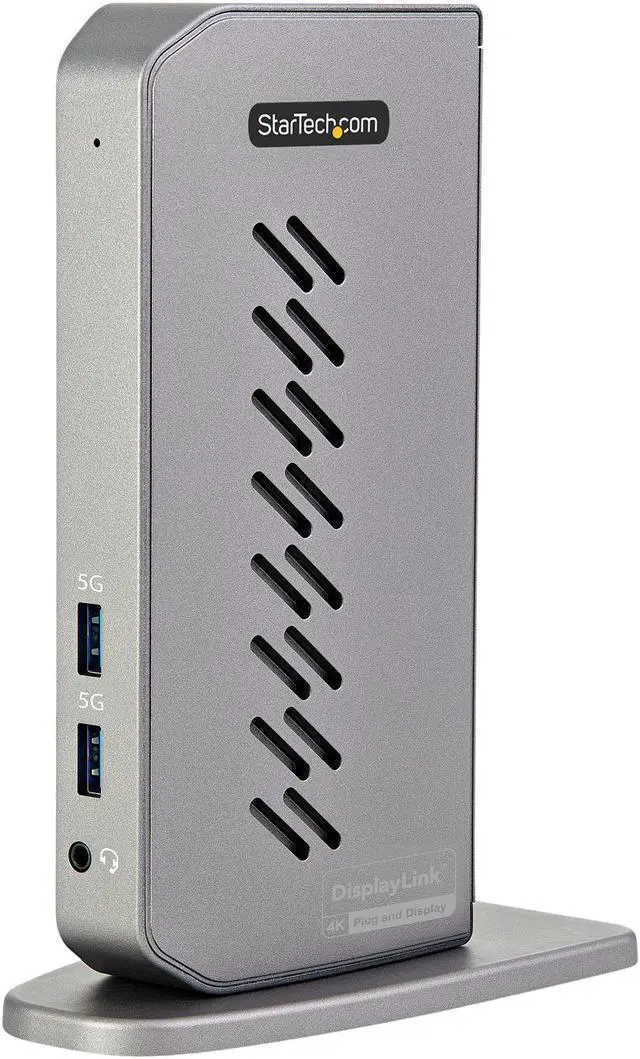 Alt view image 2 of 10 - StarTech.com DK30A2DHU USB-C USB-A Dock - Hybrid Universal USB 3.0 Docking Station for USB-C or USB-A Laptop - Dual Monitor 4K 60Hz HDMI/DisplayPort - 6x USB-A, GbE - USB 3.1/3.2 Gen 1 - Windows/Mac (DK30A2DHU)