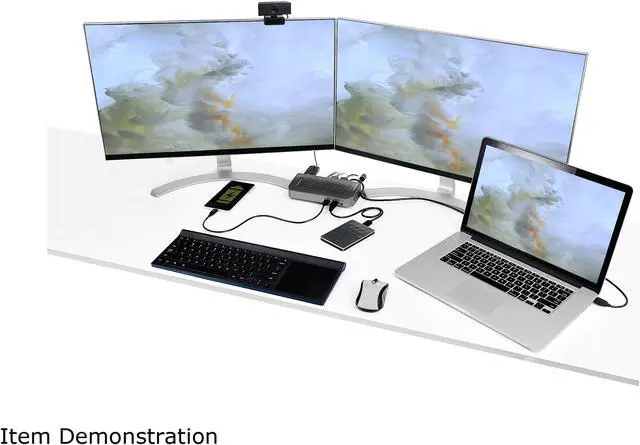 Alt view image 10 of 10 - StarTech.com DK30A2DHU USB-C USB-A Dock - Hybrid Universal USB 3.0 Docking Station for USB-C or USB-A Laptop - Dual Monitor 4K 60Hz HDMI/DisplayPort - 6x USB-A, GbE - USB 3.1/3.2 Gen 1 - Windows/Mac (DK30A2DHU)