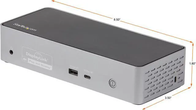 Alt view image 2 of 12 - USB-C Dock, 4K 60Hz Quad Monitor DisplayPort & HDMI, Universal USB C Docking Station with 100W Power Delivery Charging, USB Hub w/ 1x USB Type-C & 3x USB-A, Ethernet, Audio - Thunderbolt 3 Compatible (DK31C4DPPD)