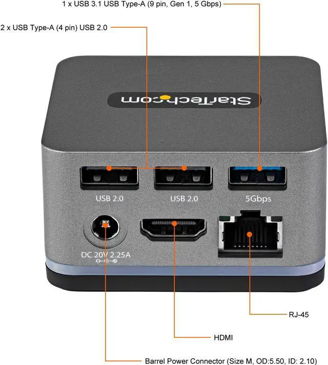 Alt view image 7 of 9 - USB C Mini Dock for iPad Pro, Android Tablets & Smartphones, USB-C Tablet/Phone Docking Station w/ 4K 30Hz HDMI, 27W Power Delivery Charging, 3-Port USB Hub, Gigabit Ethernet - iPad/Tablet USB-C Dock (DK30CHPH)