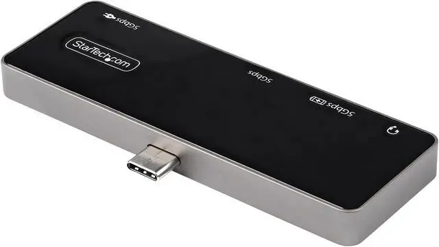 Alt view image 2 of 6 - USB C Multiport Adapter, USB-C Mini Dock, USB-C to 4K 60Hz HDMI 2.0, With 100W Power Delivery Pass-Through Charging, 3-Port USB 3.0 Hub, Audio, USB Type-C Multiport Adapter - USB-C Travel Dock
