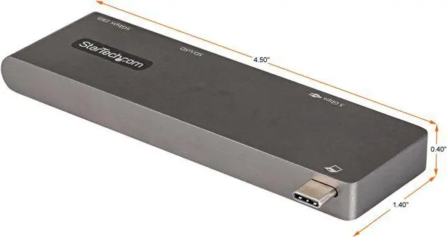 Alt view image 3 of 17 - USB C Multiport Adapter for MacBook Pro/Air, USB Type-C to 4K HDMI, 100W Power Delivery Pass-through Charging, SD/MicroSD Slot, 2-Port USB 3.0 Hub, Portable USB-C Mini Dock - Works w/ Thunderbolt 3