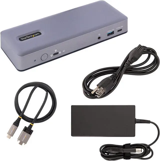 Alt view image 7 of 7 - StarTech.com USB-C Docking Station - Multi Monitor HDMI/DP/DP Alt Mode USB-C Dock - 3x 4K30 / 2x 4K60 - 7-Port USB Hub (DK31C3MNCR)