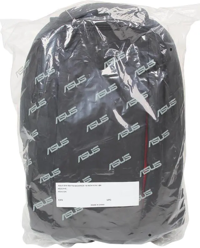 Alt view image 8 of 8 - ASUS Black 16" Matte Laptop Backpack Model 90-XB2700BP00020-