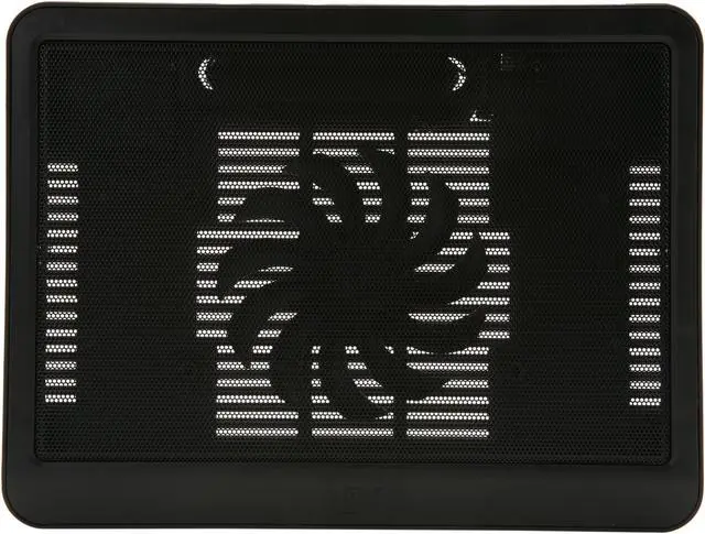 Alt view image 2 of 6 - Logisys Computer 140mm fan slim laptop cooling pad NP19