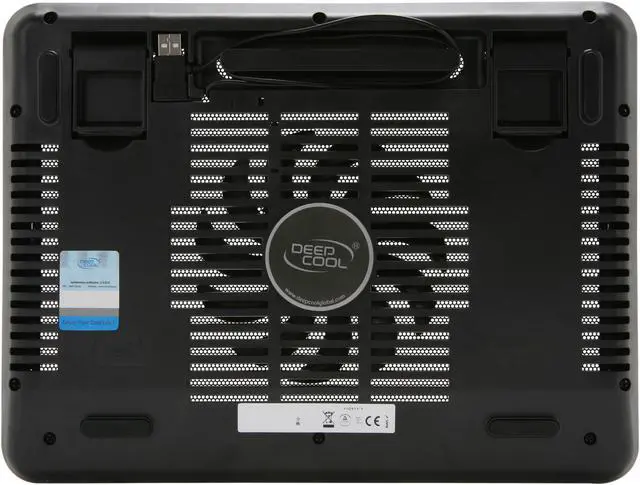 Alt view image 3 of 6 - Logisys Computer 140mm fan slim laptop cooling pad NP19