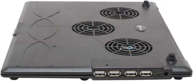 Alt view image 2 of 5 - SYBA Connectland Notebook Cooler Pad + 4 Ports USB 2.0 Hub SY-NBCP-4U