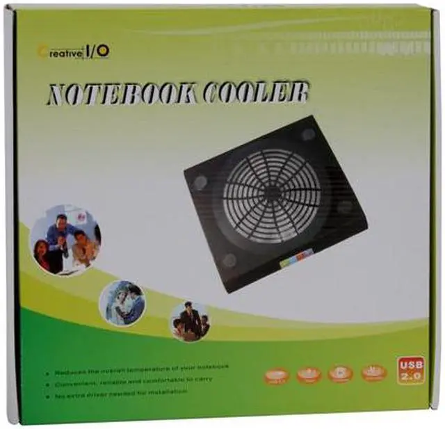 Alt view image 6 of 6 - SYBA Notebook Cooler Pad with 7" Fan SY-NBK68002