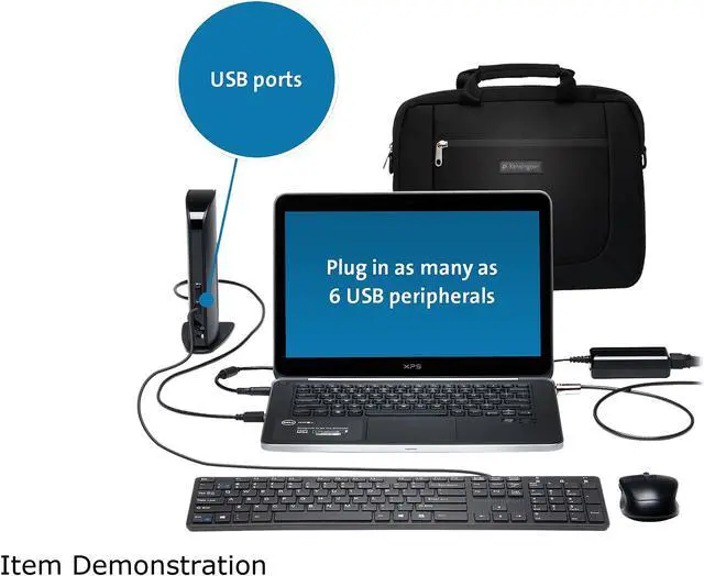 Alt view image 8 of 10 - Kensington USB 3.0 Dual Display Docking Station HDMI/DVI/VGA for Windows, Mac OS, Surface Pro & Surface Laptop (K33972US)