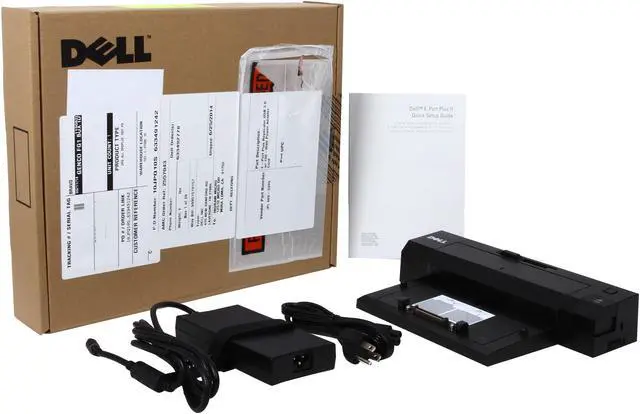 Alt view image 6 of 6 - Dell PR02X E-Port Plus II Port Replicator with PA-4E 130 Watt AC Adapter