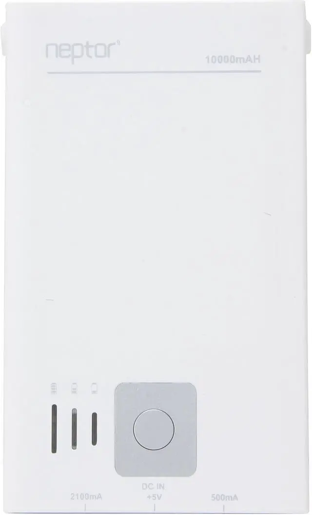 Alt view image 2 of 5 - Eagle Tech White 10000 mAh External Battery Pack w/ Dual USB for Tablets & Smartphones ET-NP100K-WH