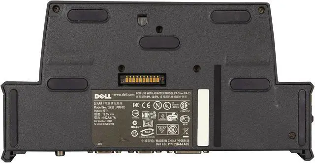 Alt view image 7 of 7 - Dell PR01X D610 D630 D800 Docking Station Port Replicator