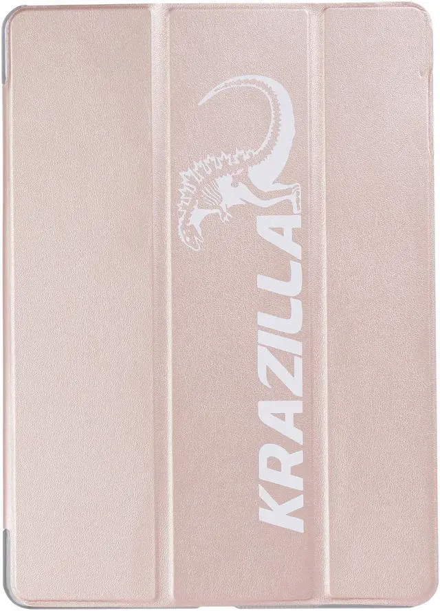 Alt view image 2 of 5 - Krazilla Smart Case Stand for iPad Air 1st Gen with Translucent Frosted Back Cover for Apple iPad Air 2013 Model (A1474 A1475 A1476) - Rose Gold