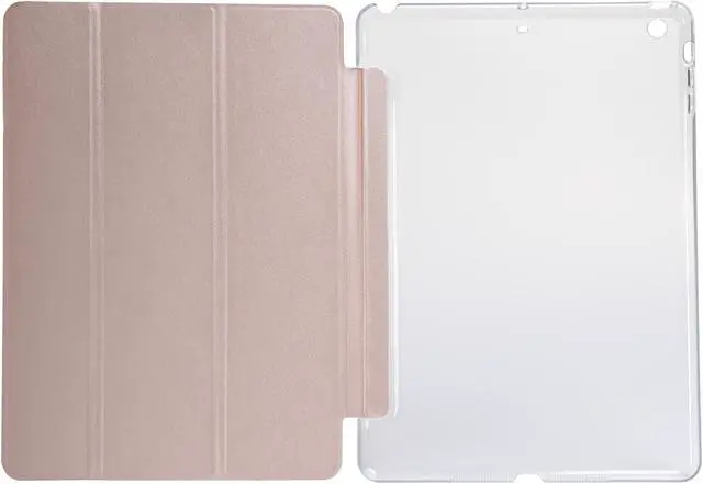 Alt view image 3 of 5 - Krazilla Smart Case Stand for iPad Air 1st Gen with Translucent Frosted Back Cover for Apple iPad Air 2013 Model (A1474 A1475 A1476) - Rose Gold