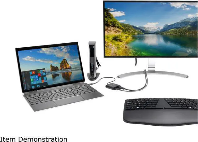 Alt view image 3 of 5 - Kensington Black K39100WW PD1000 USB-C 95W Power Delivery Dongle for USB 3.0 (Type A) Docking Stations