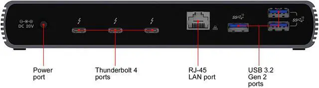 Alt view image 6 of 10 - Kensington SD5700T Thunderbolt 4 Docking Station Dual 4K with 90W PD (K35175NA)