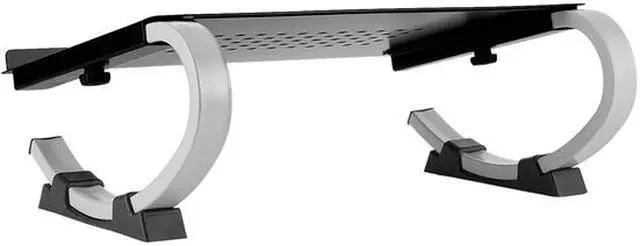Alt view image 7 of 17 - Allsop Redmond Adjustable Laptop Stand, Vented Curved Sturdy Metal Ergonomic Riser (30498)