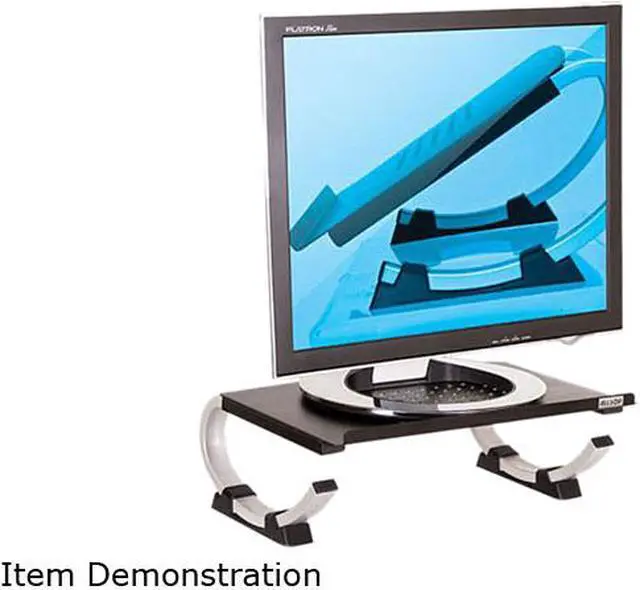Alt view image 9 of 17 - Allsop Redmond Adjustable Laptop Stand, Vented Curved Sturdy Metal Ergonomic Riser (30498)