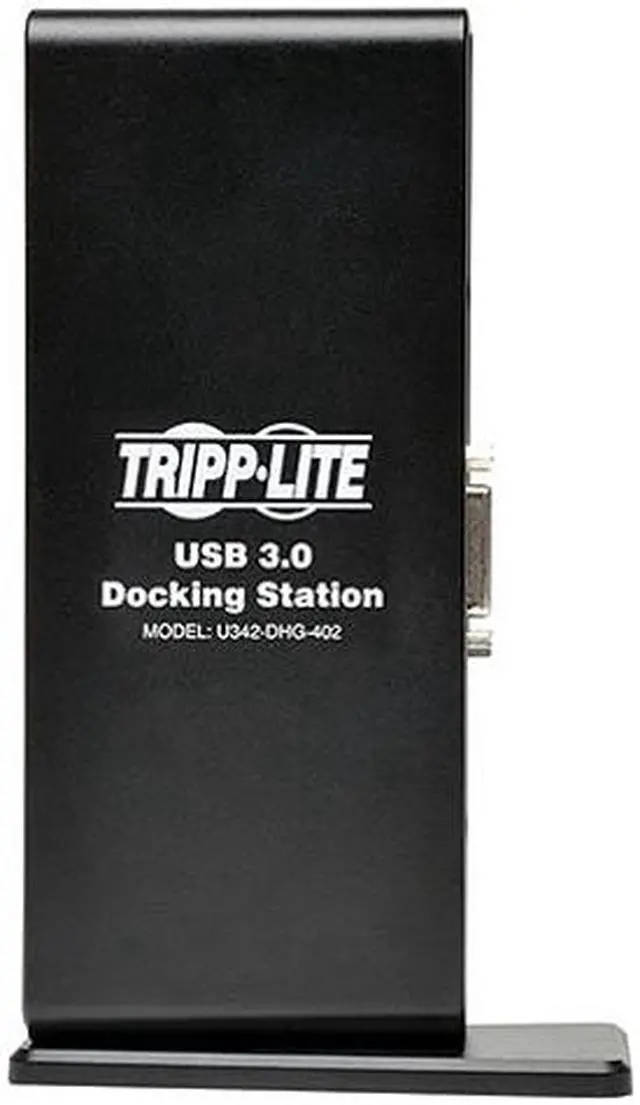 Main image of Tripp Lite USB 3.0 SuperSpeed Laptop Dual Head Docking Station - HDMI and DVI Video, Audio, USB Hub Ports and Ethernet (U342-DHG-402)
