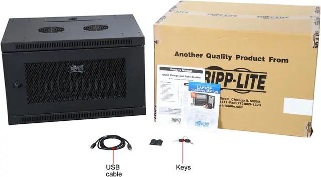 Alt view image 7 of 7 - Tripp Lite CS16USB 16-Port USB Tablet Charging Sync Station Wall Mount for iPad and Android (Not fit Android 4.4)