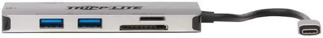 Alt view image 3 of 4 - Tripp Lite Gray U442-DOCK5-GY USB-C Dock, 4K HDMI, 3x USB-A Ports, Gbe, SD Card Reader, 100W PD 3.0