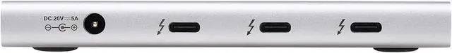 Alt view image 2 of 9 - Tripp Lite 4-Port Thunderbolt 4 Hub - 8K, 2x 4K 60 Hz, USB 3.2 Gen 2, USB-A Port, 100W Charging, Gray