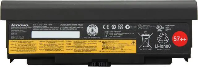 Alt view image 2 of 5 - Lenovo 57++ 9 Cell Lithium-Ion Notebook Battery for Lenovo ThinkPad T440p / L440 / L540