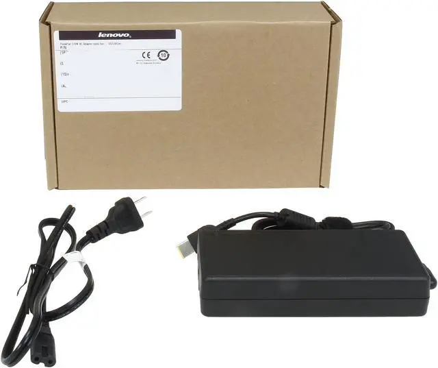 Alt view image 4 of 4 - ThinkPad 4X20E50574 170W AC Adapter (Slim Tip) for ThinkPad W540 - US, Canada, Mexico