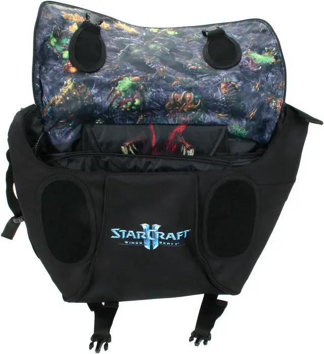 Alt view image 5 of 5 - Razer StarCraft II Zerg Edition Messenger Bag