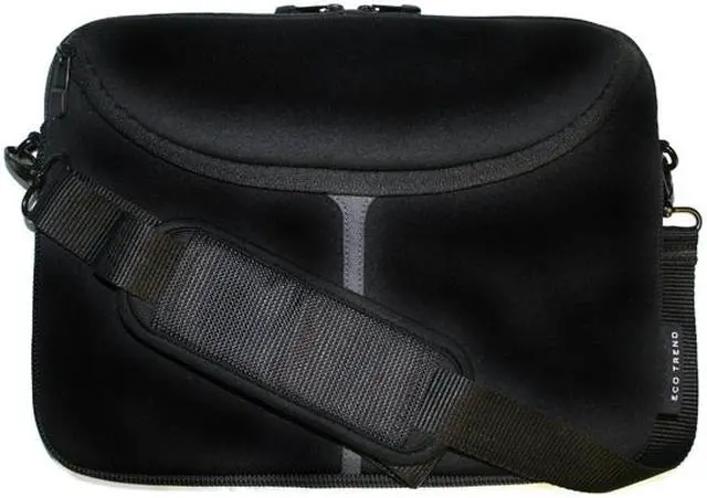 Main image of Eco Style Black/Gray Embark 12.1" Neoprene Netbook Sleeve with Shoulder Strap Model EEMB-GR12