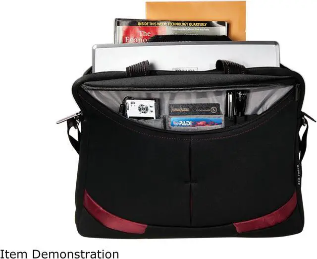 Alt view image 7 of 7 - Eco Style Black/Burgundy 16.1" Vertigo Sleeve Plus Case Model EVER-BY16