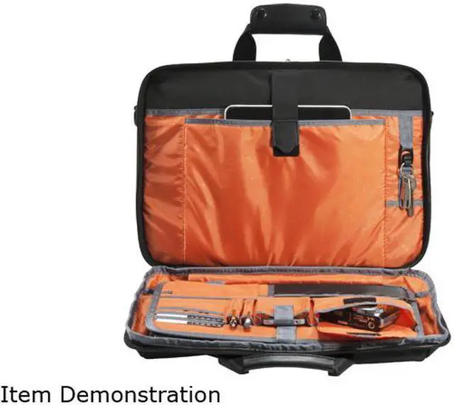 Alt view image 6 of 11 - Everki Black 17.3" Versa Premium Checkpoint Friendly Laptop Bag / Briefcase Model EKB427BK17