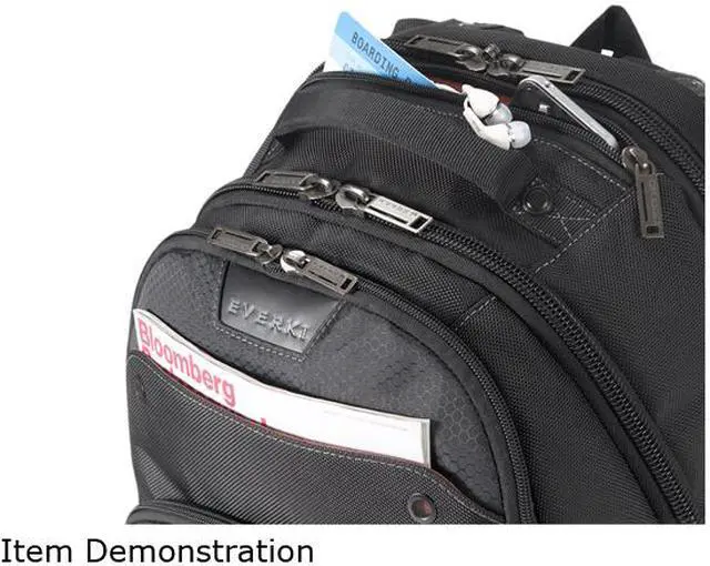 Alt view image 9 of 11 - Everki Atlas Checkpoint Friendly Laptop Backpack, 13" to 17.3" Adaptable Compartment Model EKP121
