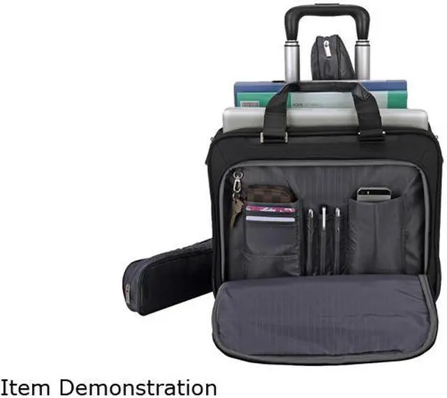 Alt view image 3 of 7 - ECO STYLE Tech Exec Carrying Case (Roller) for 16.1", Notebook, Tablet