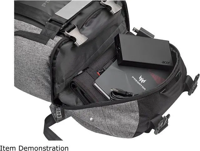 Alt view image 13 of 18 - Predator Gaming Rolltop Backpack - Red NP.BAG1A.255