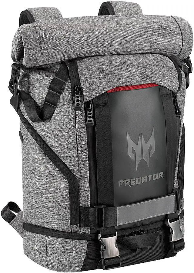 Alt view image 2 of 18 - Predator Gaming Rolltop Backpack - Red NP.BAG1A.255