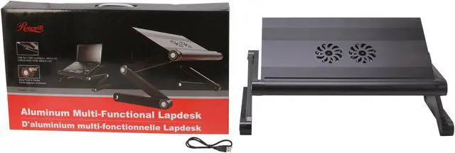 Alt view image 6 of 6 - Rosewill RMND-11001 Aluminum Multi-Functional Lapdesk with Dual 80mm cooling Fan