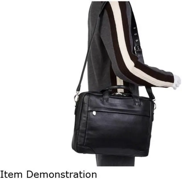 Alt view image 4 of 4 - McKlein Bronzeville Carrying Case (Briefcase) for 15.4' Notebook - Black
