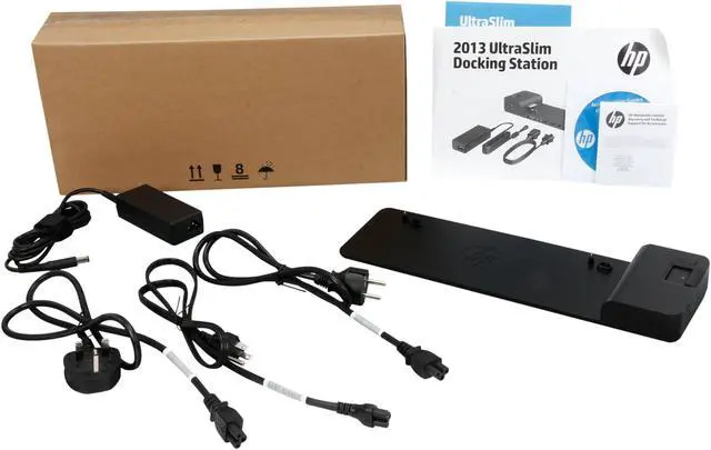 Alt view image 6 of 6 - HP Black D9Y32AA#ABA UltraSlim Dock 2013