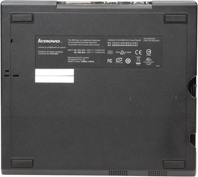 Alt view image 7 of 8 - Lenovo 42X4323 ThinkPad X6 X60 X61 Tablet UltraBase Snaps Easily Docking Station