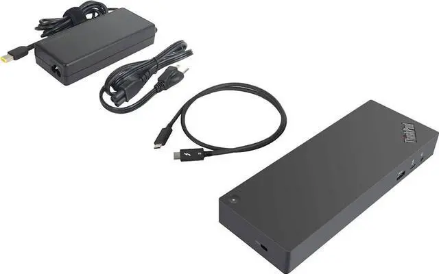 Alt view image 6 of 7 - Lenovo Black 40ANY230US Thunderbolt 3 Workstation Dock Gen 2