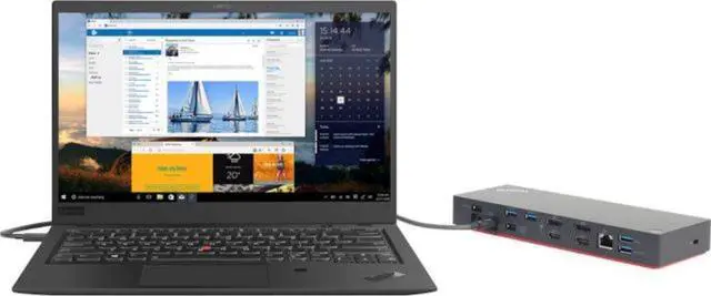 Alt view image 7 of 7 - Lenovo Black 40ANY230US Thunderbolt 3 Workstation Dock Gen 2