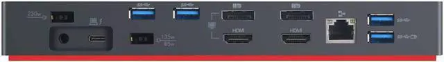 Alt view image 5 of 7 - Lenovo Black 40ANY230US Thunderbolt 3 Workstation Dock Gen 2