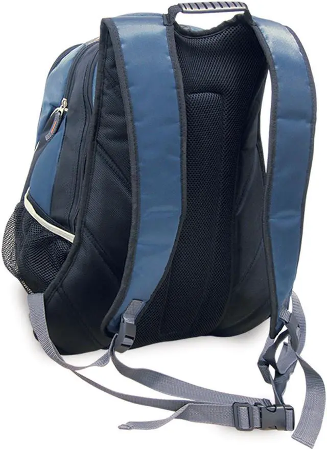 Alt view image 2 of 9 - TRAVELERS CHOICE Navy Blue 15.4" Laptop School Backpack Model 694396003945