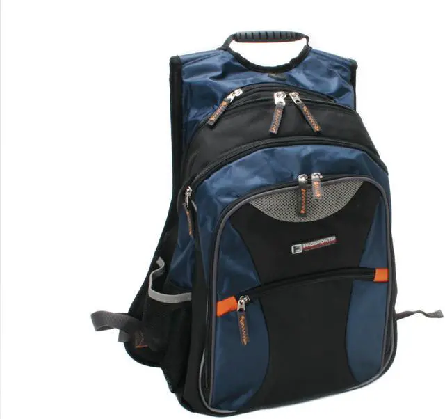 Alt view image 3 of 9 - TRAVELERS CHOICE Navy Blue 15.4" Laptop School Backpack Model 694396003945