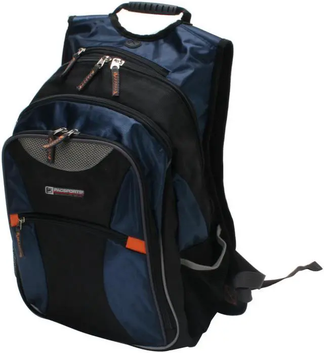 Alt view image 4 of 9 - TRAVELERS CHOICE Navy Blue 15.4" Laptop School Backpack Model 694396003945