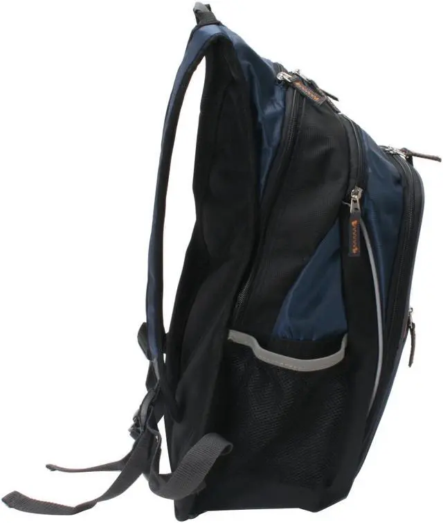 Alt view image 7 of 9 - TRAVELERS CHOICE Navy Blue 15.4" Laptop School Backpack Model 694396003945